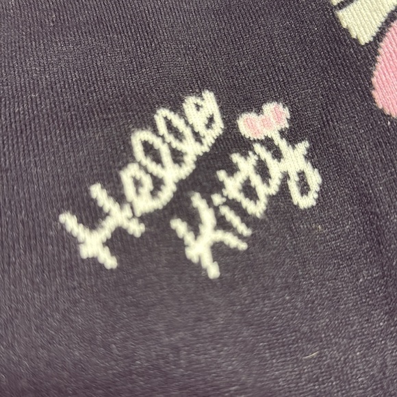 Hello Kitty Black and Pink Open Front Cardigan Sweater - Picture 8 of 10